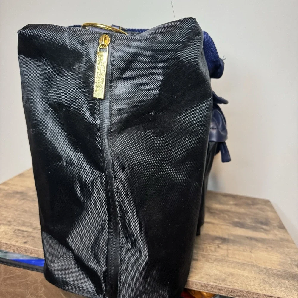 Versace Parfums Black Weekender Duffel Duffle Bag